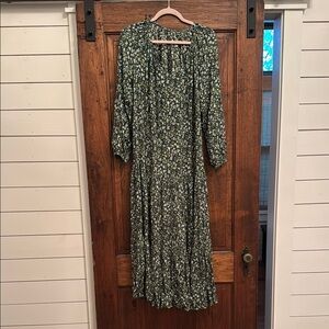 Floral Green Dress